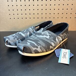 TOMS Women's Alpargata Black Forest Camo Slip On Shoe Women’s 10 NEW